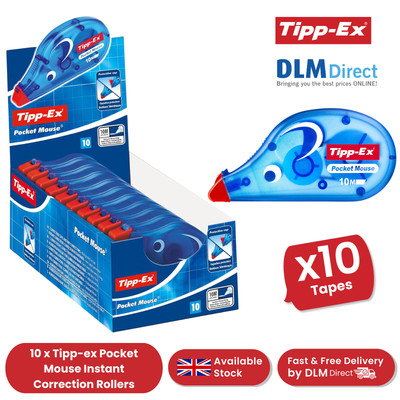 Tipp-Ex Pocket Mouse Korrekturband Rolle 4,2 mm x 10 m - 10er Pack