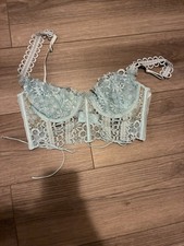 For Love  Lemons Blue Corset Bralette