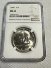 1966 Kennedy Half Dollar NGC MS65 40% Silver Gem BU