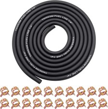 14 Inch Id Fuel Line Hose 10ft 20 Hose Clamps For Small Gas Engines.