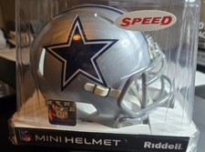 Dallas Cowboys Riddell NFL Speed Mini Helmet w/ Display Case – Official Licensed