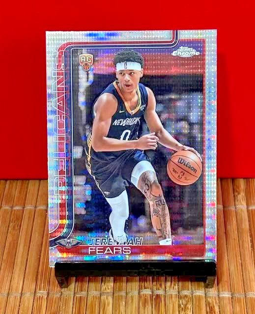2025-26 Topps Chrome Basketball Jeremiah Fears Rookie Pulsar Refractor #257