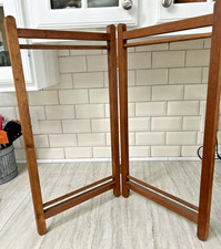 Vintage Macrame Wooden Stand