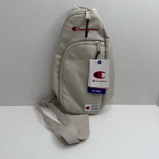 Champion Sling Backpack Crossbody Bag Beige One Strap Chest Pack NEW