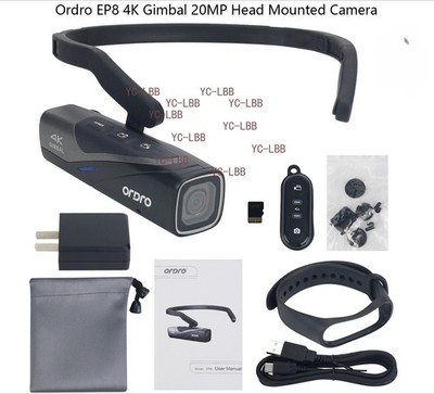 Ordro EP8 4K Gimbal 20MP Head Mounted Wifi Sports Camera Vlog Video Camcorder