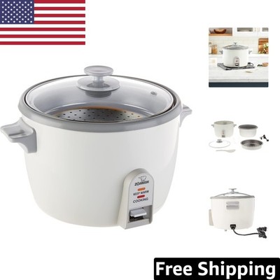 Versatile 10-Cup Rice Cooker and Steamer with Keep Warm Function & Non-Stick