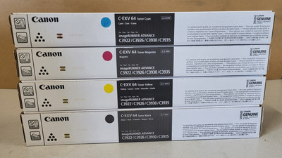 4 Toner Canon C-EXV64 Neu OVP A-Ware Original imageRUNNER ADV C3922 C3926 MwSt