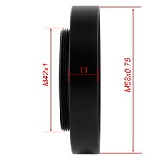 M42-M58 Lens Adapter Ring, M42�1mm Male to M58�0.75mm Female Lens Adapter k