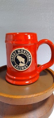 GREAT NORTHERN RAILWAY DENEEN POTTERY ''ROCKY THE GOAT'' STEIN/BECHER/KANZER