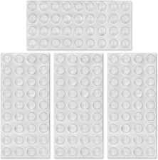 144 Piece Clear - Self Adhesive Cabinet, Door Bumpers Pads Surface