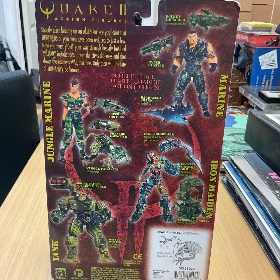 FIGURA DE ACCIÓN QUAKE II JUNGLE MARINE ATHENA RESAURUS 1998 ¡NUEVA SELLADA! Foto 3 de 3