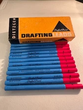 Vintage DIETZGEN Perfect Point Draft Draw Lead 12 Tubes x6  Germany 3145-6L-F