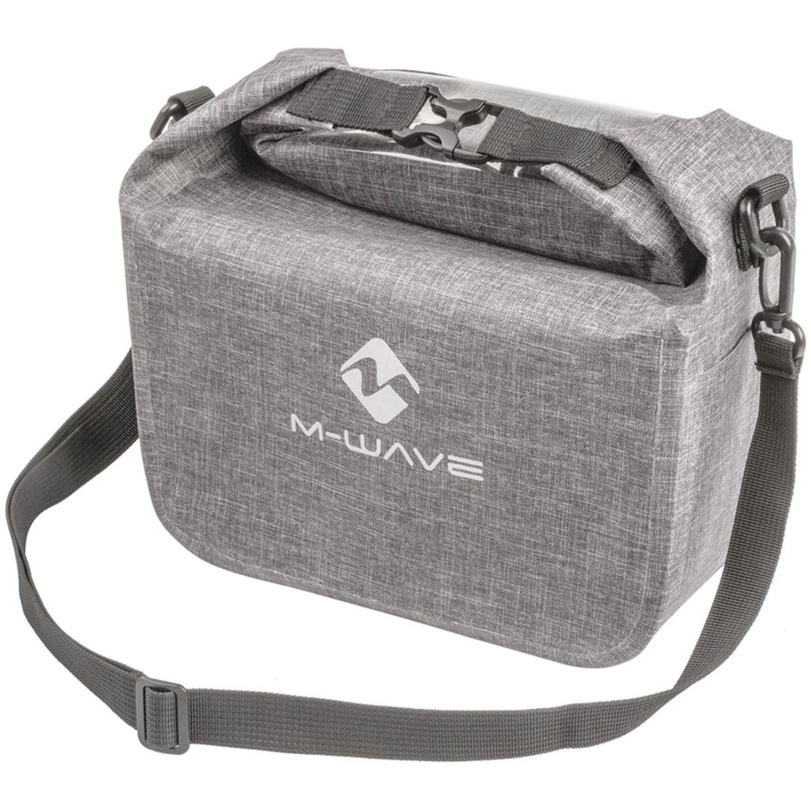 M-Wave Suburban Front Handlebar Bag - 7L - Grey 122882