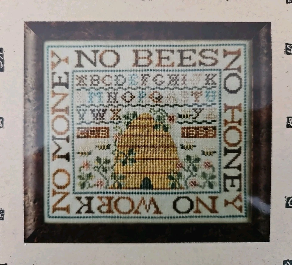 Birds of a Feather NO BEES NO HONEY Counted Cross Stitch Pattern #SAM904 BOAF - Image 2 of 3