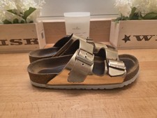 Birkenstock Arizona Rose Gold Slide Sandals Leather Women’s Size 38