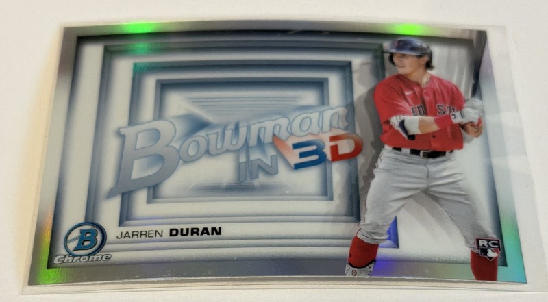 2022 Bowman - Bowman in 3-D! Jarren Duran #B3D-10 (RC)