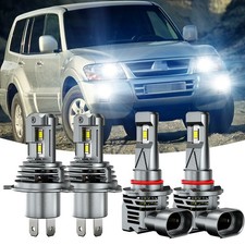 For Mitsubishi Montero 2001-2006 4pcs Faros Luz De Crucecruce Luz Antiniebla