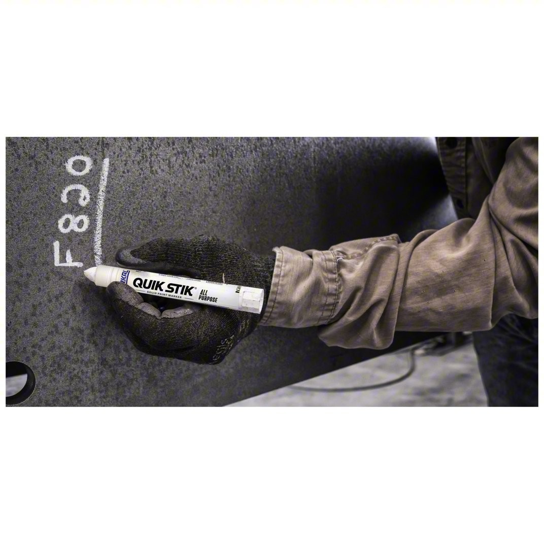 Markal 61051 Quik Stik Twist Solid Paint Marker White Fast-Drying Weather UV USA