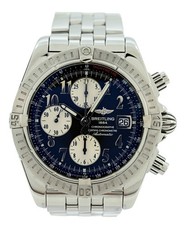 Breitling Men's 44mm Chronomat Evolution Swiss Auto Grey Dial SS Watch- A13356! 2