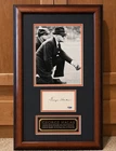George Halas Signed Framed Display - PSA COA - NFL Chicago Bears Founder HOF ‘63