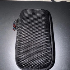 Khanka Hard Travel Zipper Case, Electronics Storage, 4” long x 2.5 wide by 1.75 