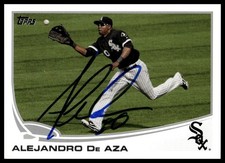 Alejandro De Aza Chicago White Sox 2013 Topps Signed Auto Card #583 ~ COA