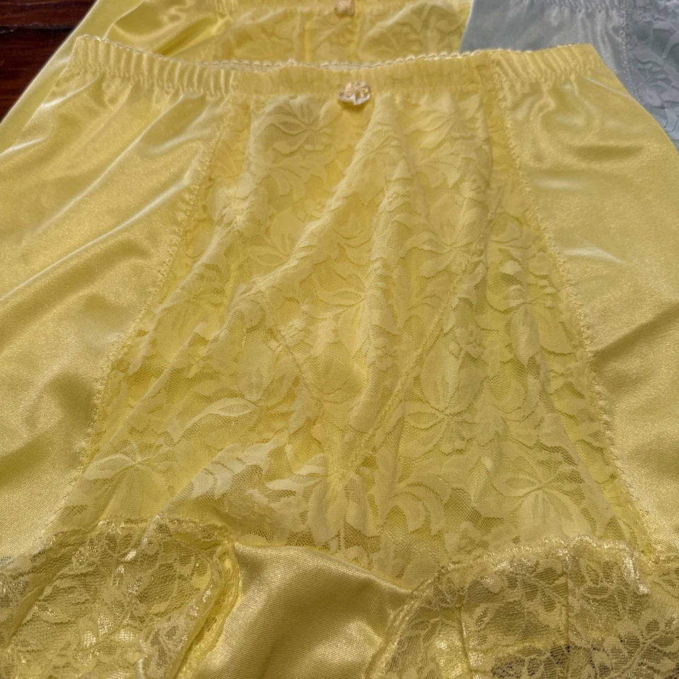 Paquete de 6 pantalones cortos bragas de encaje de cintura alta grandes para mujer Foto 2 de 4