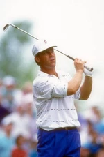 American golfer Hal Sutton tees off during the day two Kemper Open- Old Photo