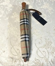 Burberry Nova Check Folding Umbrella, Unused