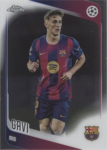 2025-26 Topps UEFA Club Competitions Gavi 132 FC Barcelona - Pink