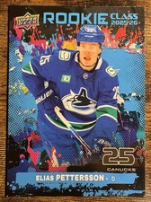 2025-26 Upper Deck Series 2 Rookie Class Elias Pettersson RC-16 Canucks
