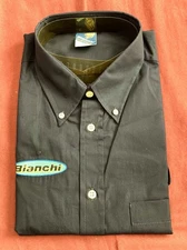 Rare Bianchi Bicycles XL Company Collared S/S Dress Shirt 2002