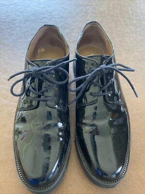 Franco Sarto Black Patent Leather Women Shoes Sz great condition