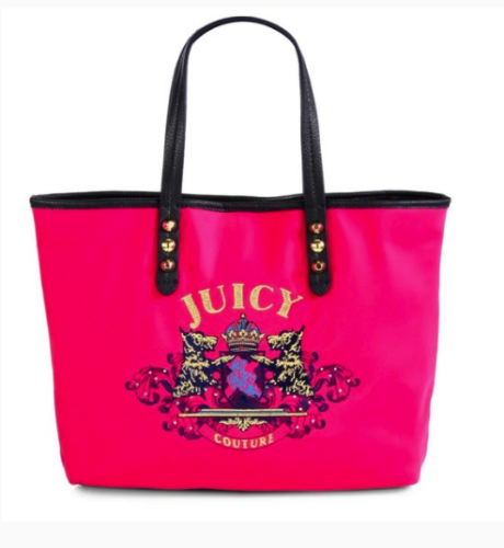 Juicy Couture Women's Pink Girls Nylon Pammy Tote Style #A482763 - Picture 1 of 3