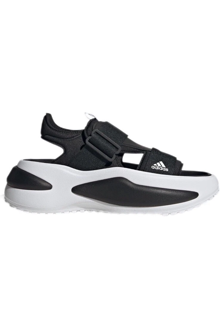 Adidas Mehana sandali platform donna taglia 11 bianco e nero