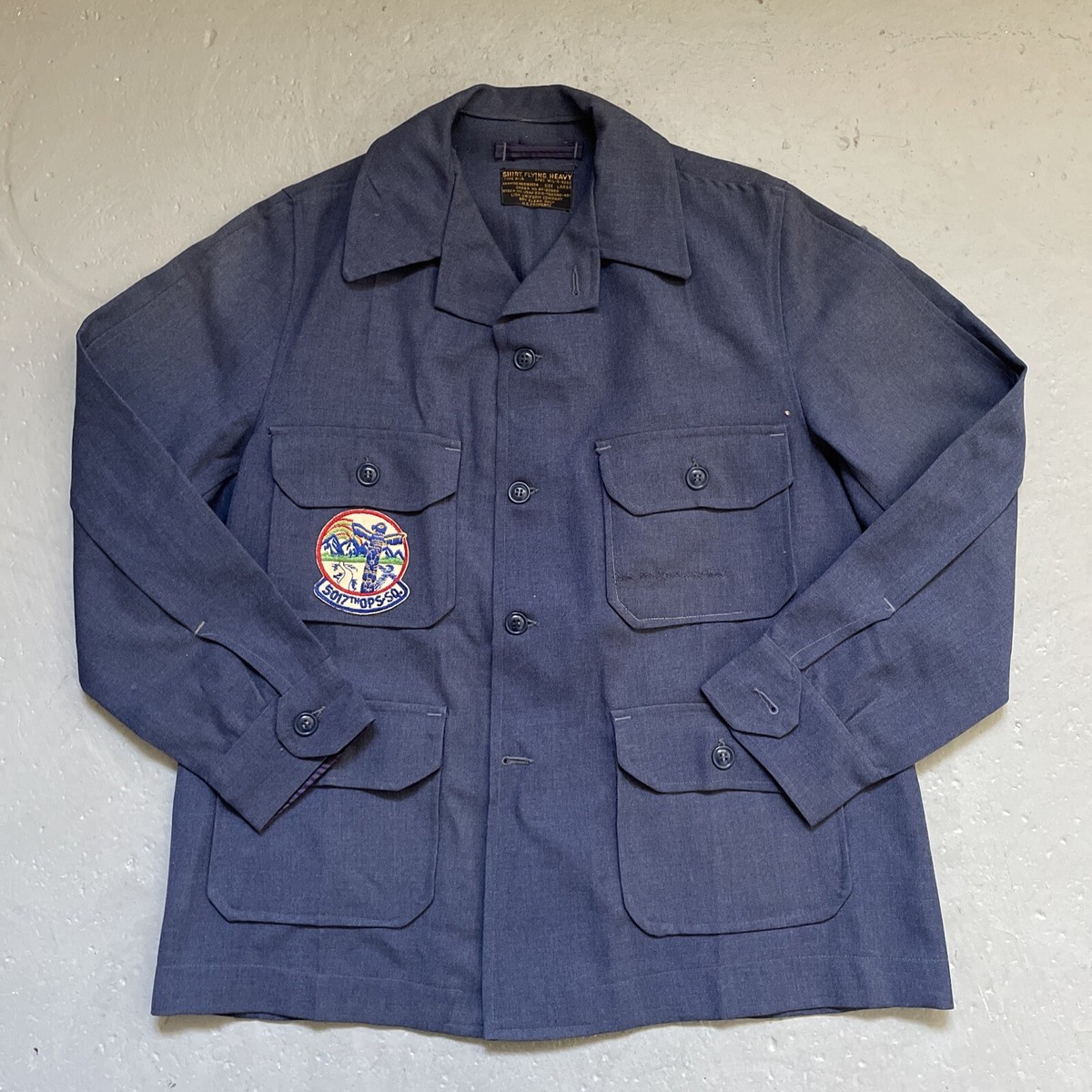 Vintage 1950s Type A-1A Heavy Flying Shirt-Jacket Military Vintage 1950s Type A-1A Heavy Flying Shirt-Jacket Military