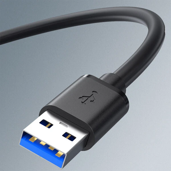USB 3.0 A Male to A Male Cable Data Transfer Super Speed Power Charger Metal LOT - Image 4 of 4