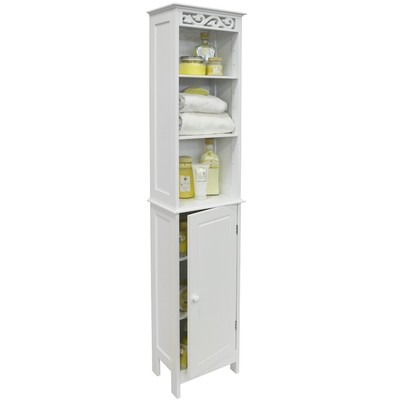 Boden Stehend Hoch Badezimmer Schrank mit Offenen Regale ...
