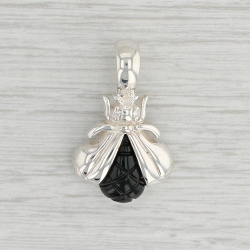 Slane \u0026 Slane Onyx Diamond Bee Pendant 