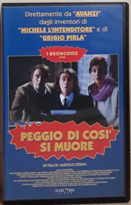 SCHLIMMER ALS SO STIRBT MAN von MARCELLO CESENA, mit den Broncoviz, VHS, 1995, gut+ 