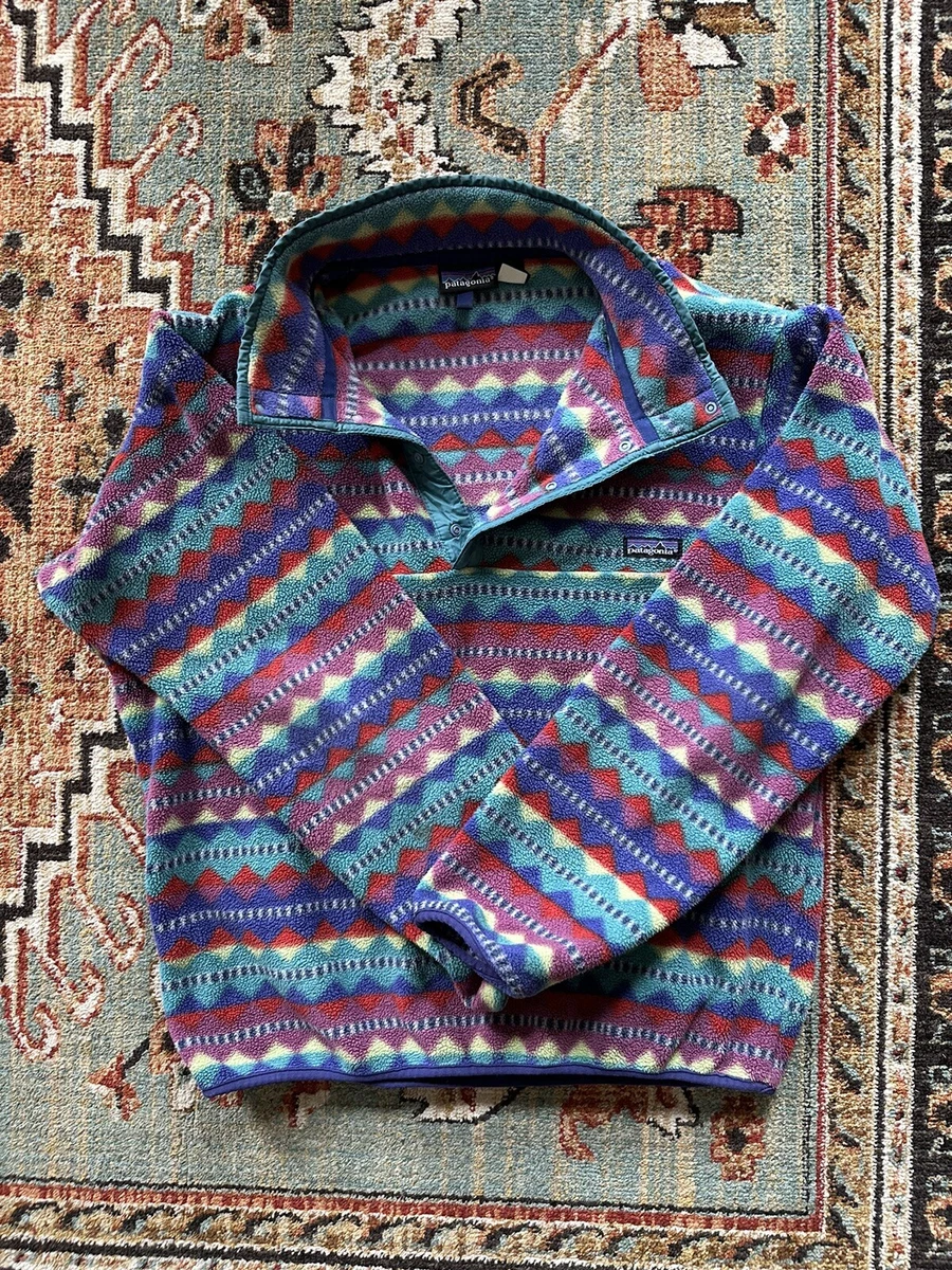 Vintage Patagonia Printed Synchilla Snap T Spring 1992 Light