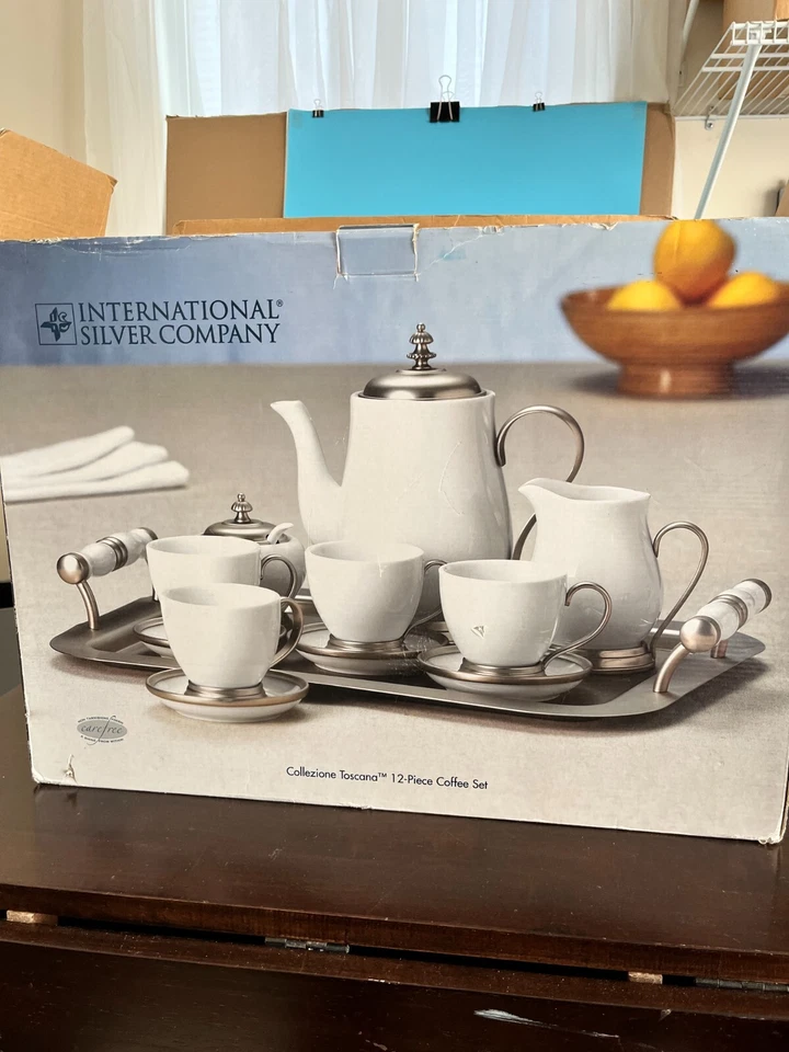 International Silver Co-Collezione Toscana 12 piece Coffee Set New in BOX - Image 4 of 4