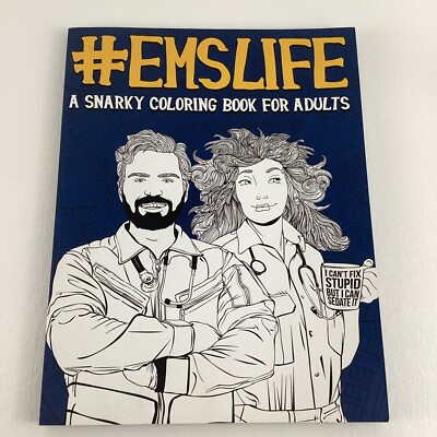 #EMSLIFE A Snarky Coloring Book For Adults Papeterie Bleu 2019 Medical Funny New