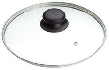 Replacement Vented Frying Fry Pan Saucepan Glass Lid Cover - Various Sizes 14-38
