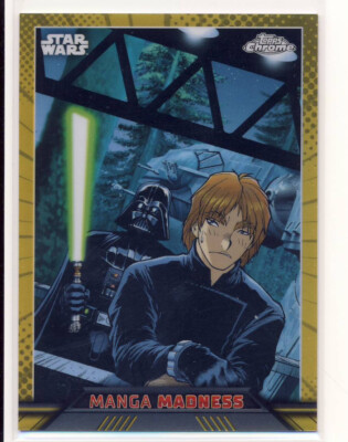 2023 Topps Star Wars Chrome Gold Refractor MM-4  Manga Madness Darth Vader 33/50