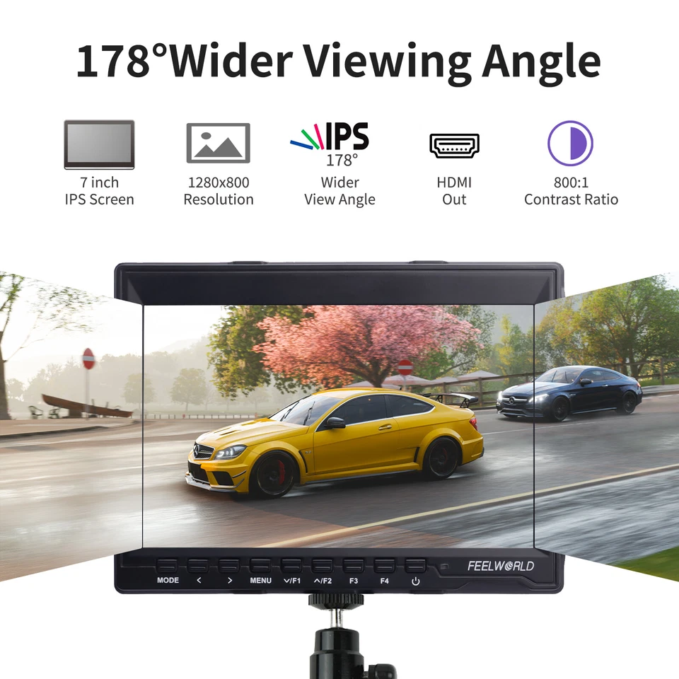 FW759 Video  7'' IPS LCD  1280*800 for DSLR  J1Q7 - Image 3 of 4