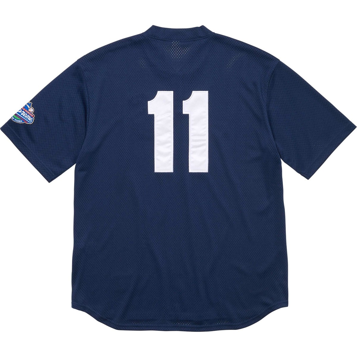 Supreme S Logo Baseball Henley Jersey Black Grey Navy Yellow