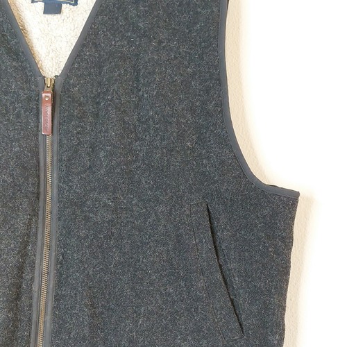 Woolrich Mens Wool Vest Sherpa Fleece 