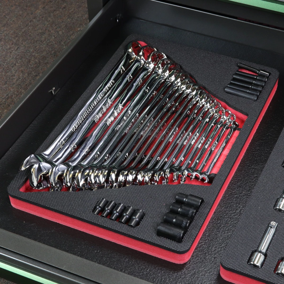Foam wrench organizer outlet