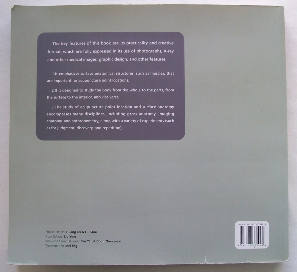 Evidence-Based Surface Anatomy for Acupuncture  Huang Long-xiang & You-min RARE! - Image 2 of 4